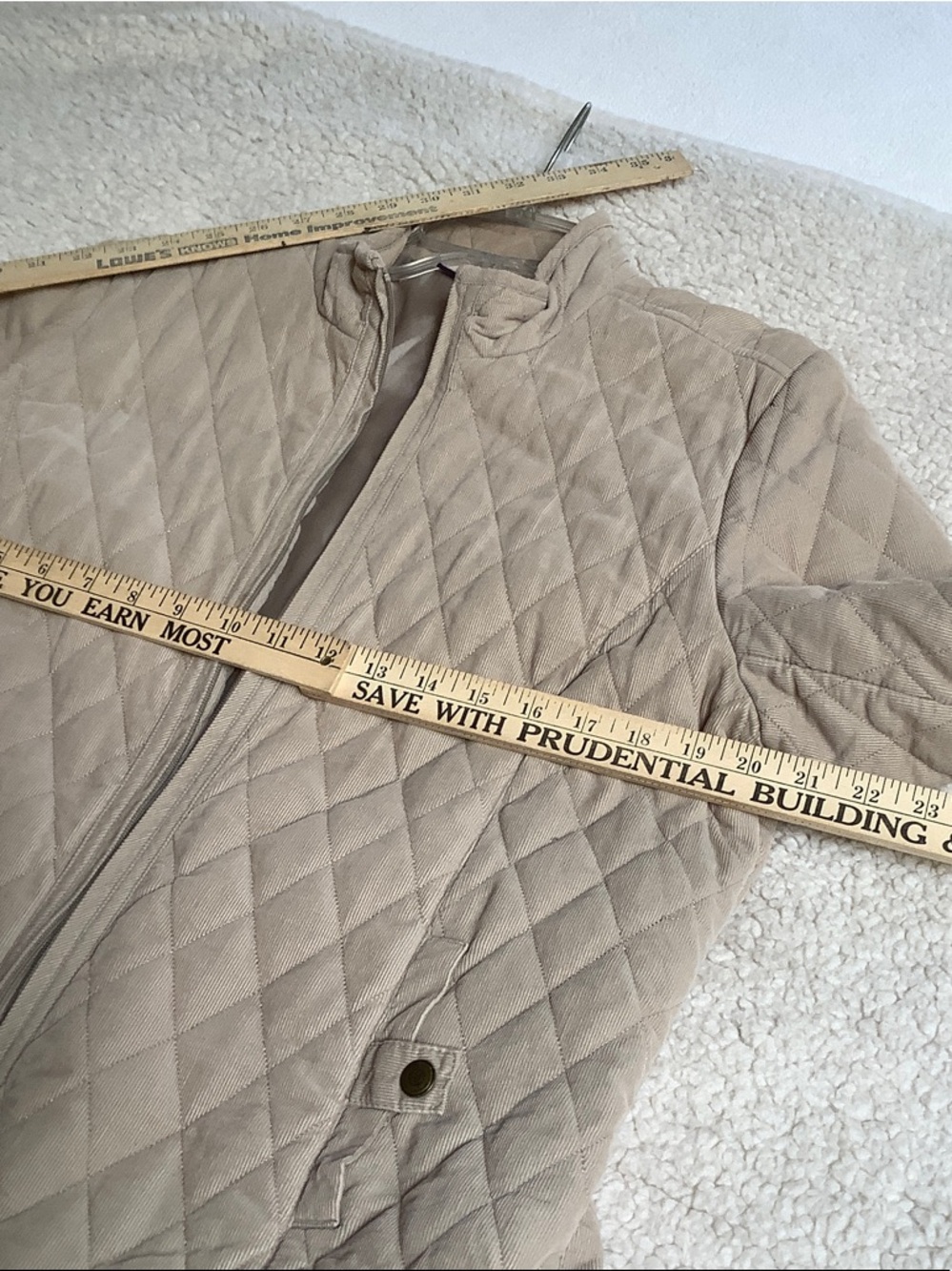 croft & barrow Quilted Jacket in Taupe Beige